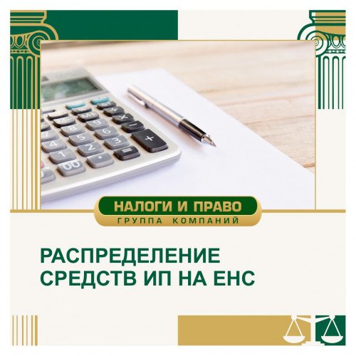 Распределение средств ИП на ЕНС